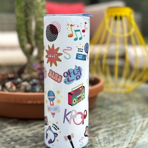 kpop Tumbler, korean pop water bottle, Korean pop tumbler, kpop fan, kdrama, tumbler, K-pop, Korean pop, Christmas gift idea, Christmas gift
