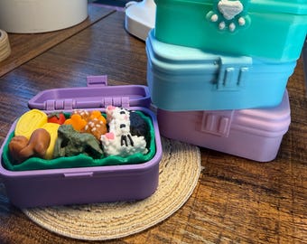 Mini Bento Box Clicker Toy: 3D Printed Kawaii Food ASMR Fidget