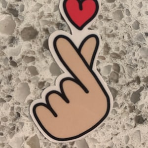 K-love sticker, k drama love, saranghae, love sign, kpop love sign, kdrama love sign, stickers.