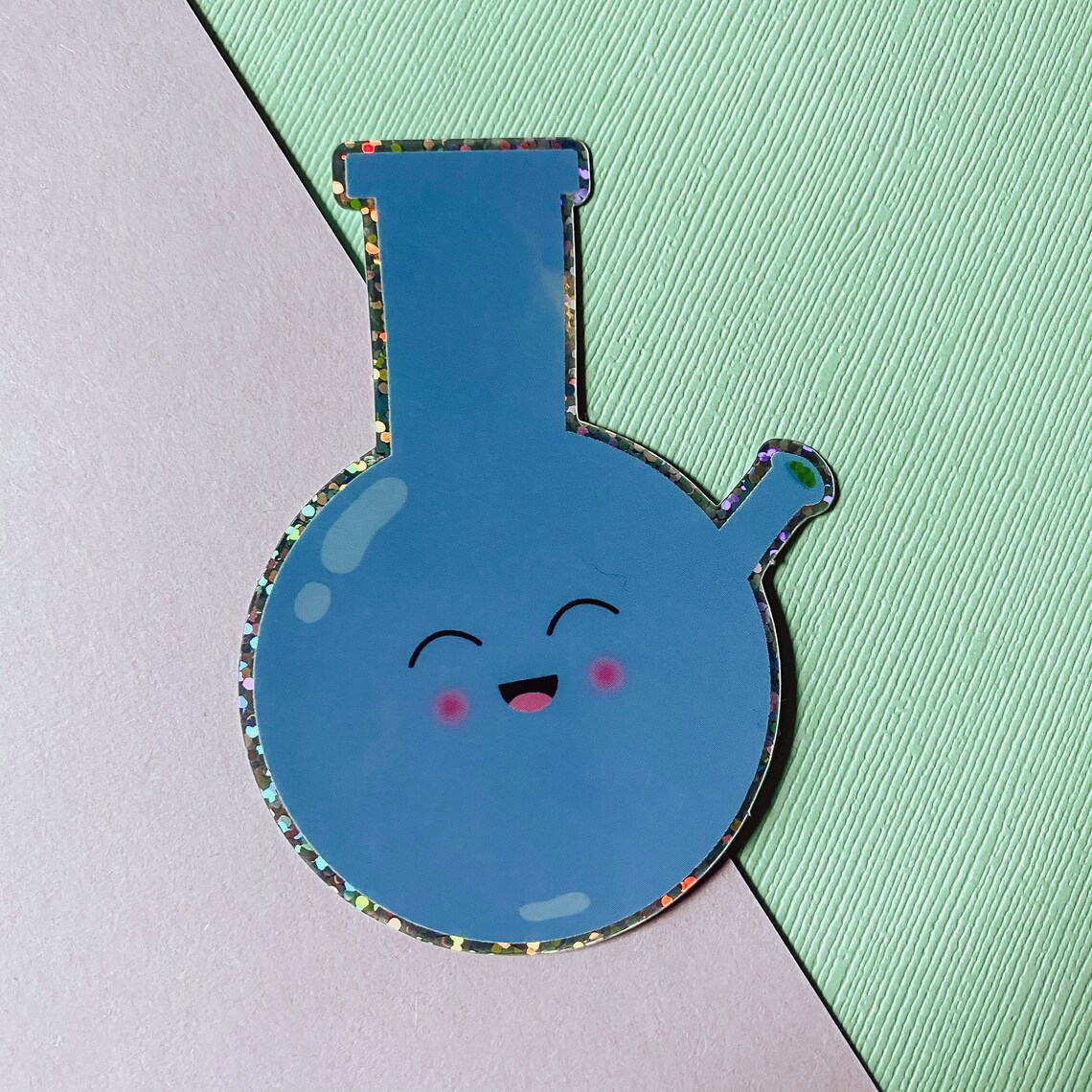 Cute Bong sticker vinyl glitter sticker Etsy