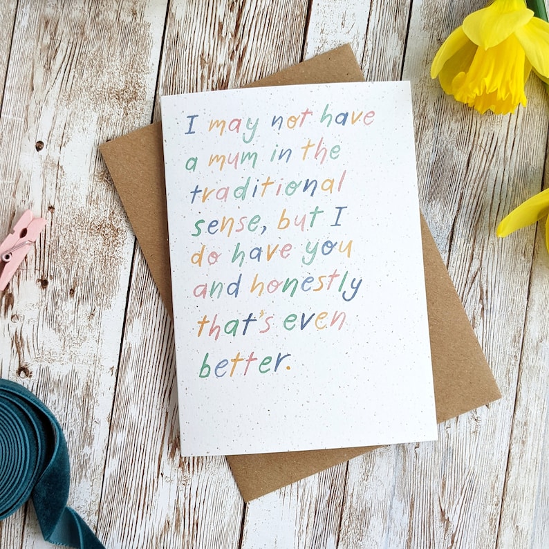 Alternative Mother's Day Card | Card for Stepmum Foster Mum Grandmother ...
