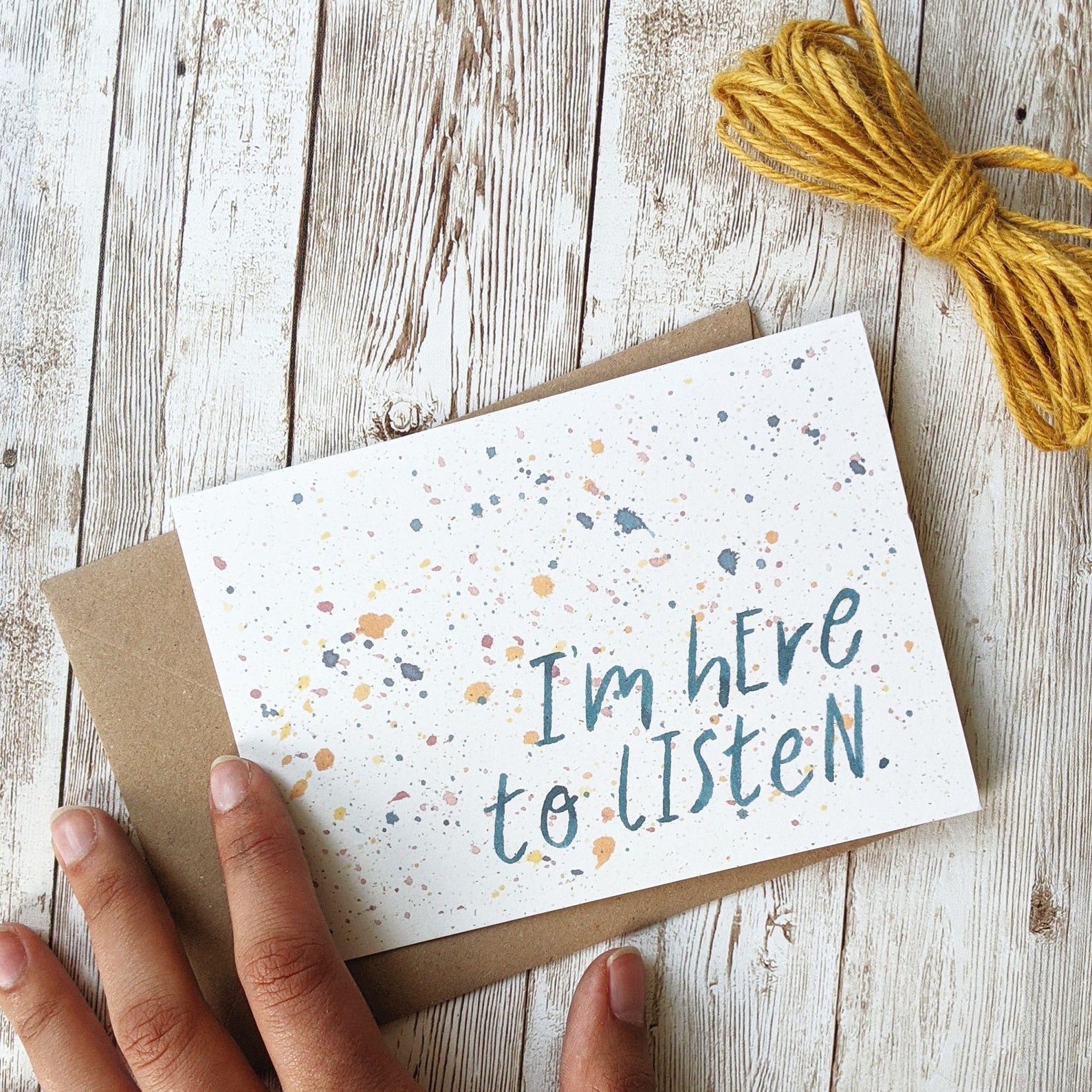 I'm Here to Listen Card Condolences Sympathy Pack of 1 - Etsy UK