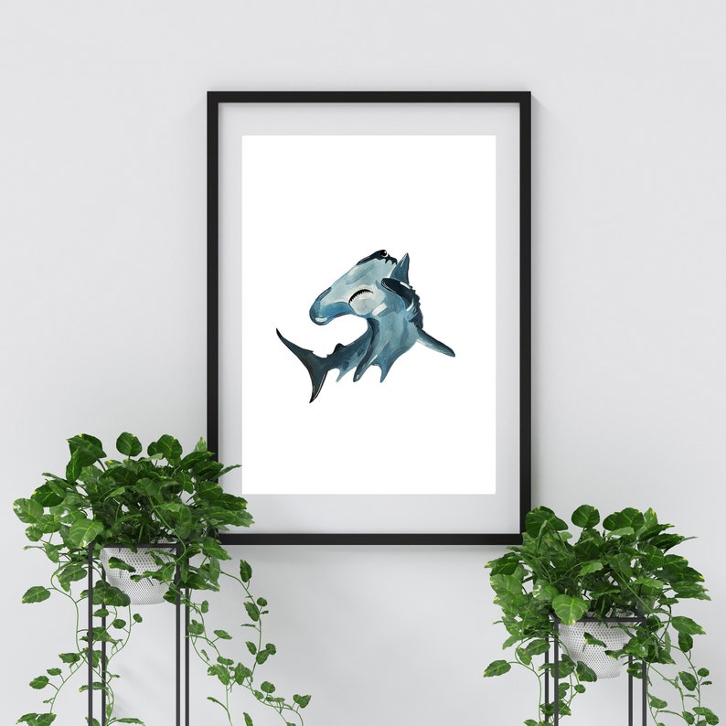 Hammerhead Shark Print image 1