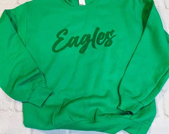 Philadelphia Football Puff Crew- Philadelphia Sweatshirt - Philly Sports Crewneck