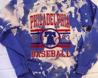 Acid Wash Philly Baseball Crew - Philadelphia sweatshirt