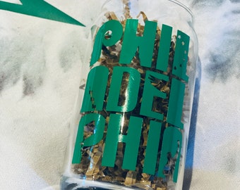 Philadelphia Beer Can Glass