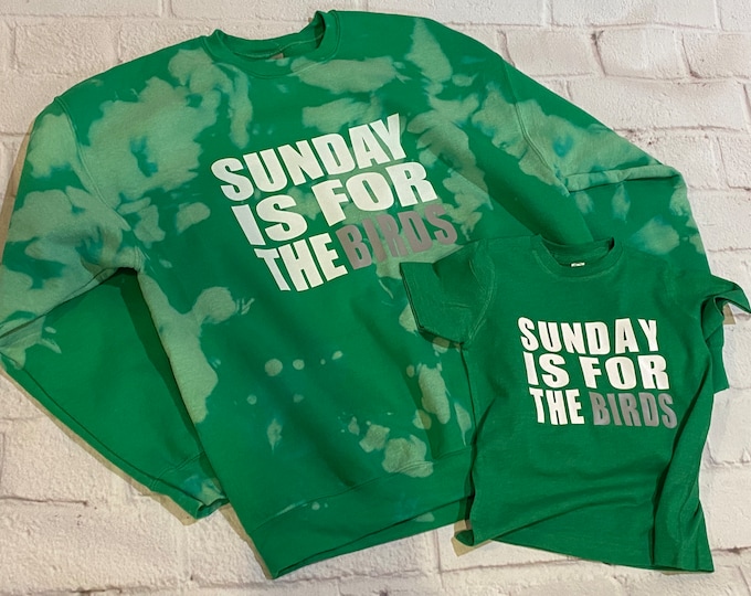 Sunday is for the Birds Green Acid Wash Crew