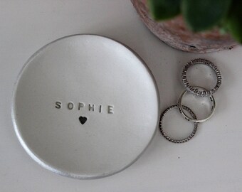 Personalised Name Ring/Jewellery dish