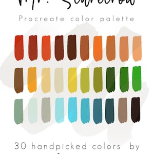 Fall color palette, scarecrow color palette, Procreate Color Palette, Fall color palette, Color Swatches, iPad illustration, Digital Brushes