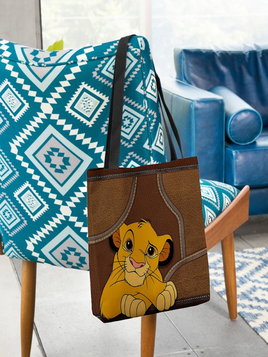 Disney Simba Tote Bag Simba The Lion King Tote Bag Love Etsy