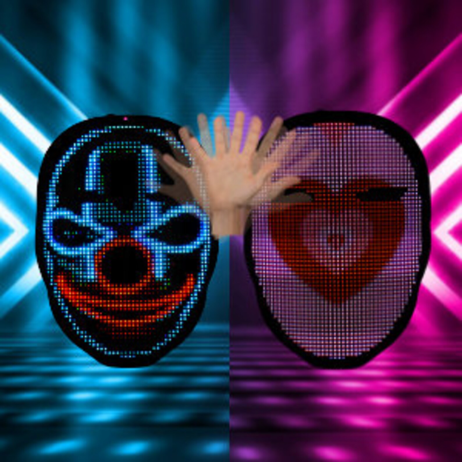 Face Transforming LED Mask Electronic Changing Facial Mask Etsy