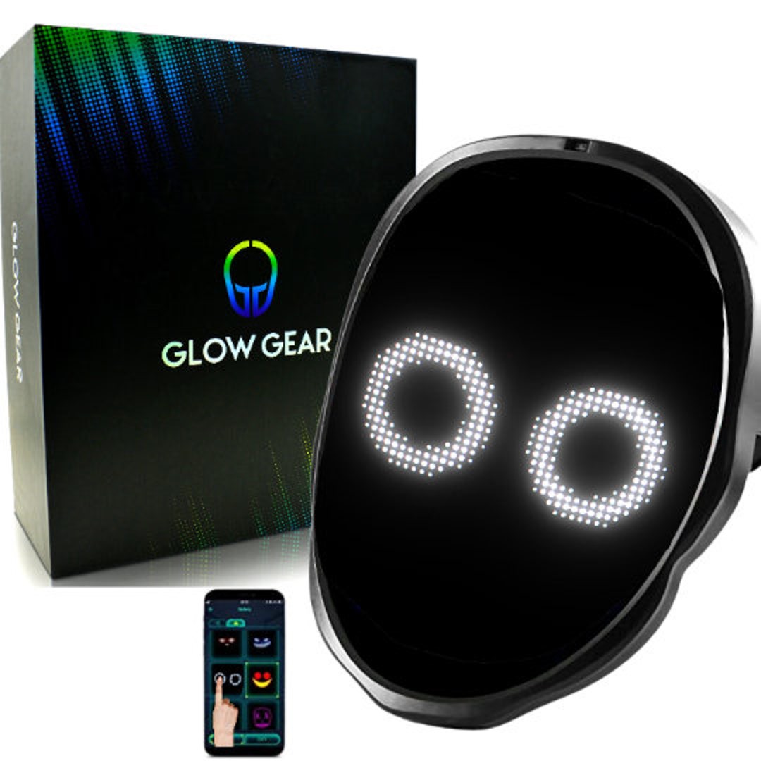 Face Transforming LED Mask Rechargeable Changing Facial Cover With ...