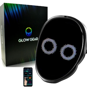 LED Face Transforming Mask: Bluetooth App Controlled, Halloween Mask