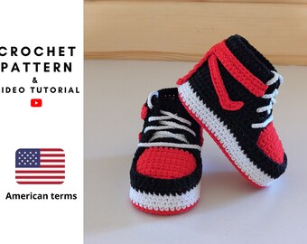 crochet nike booties
