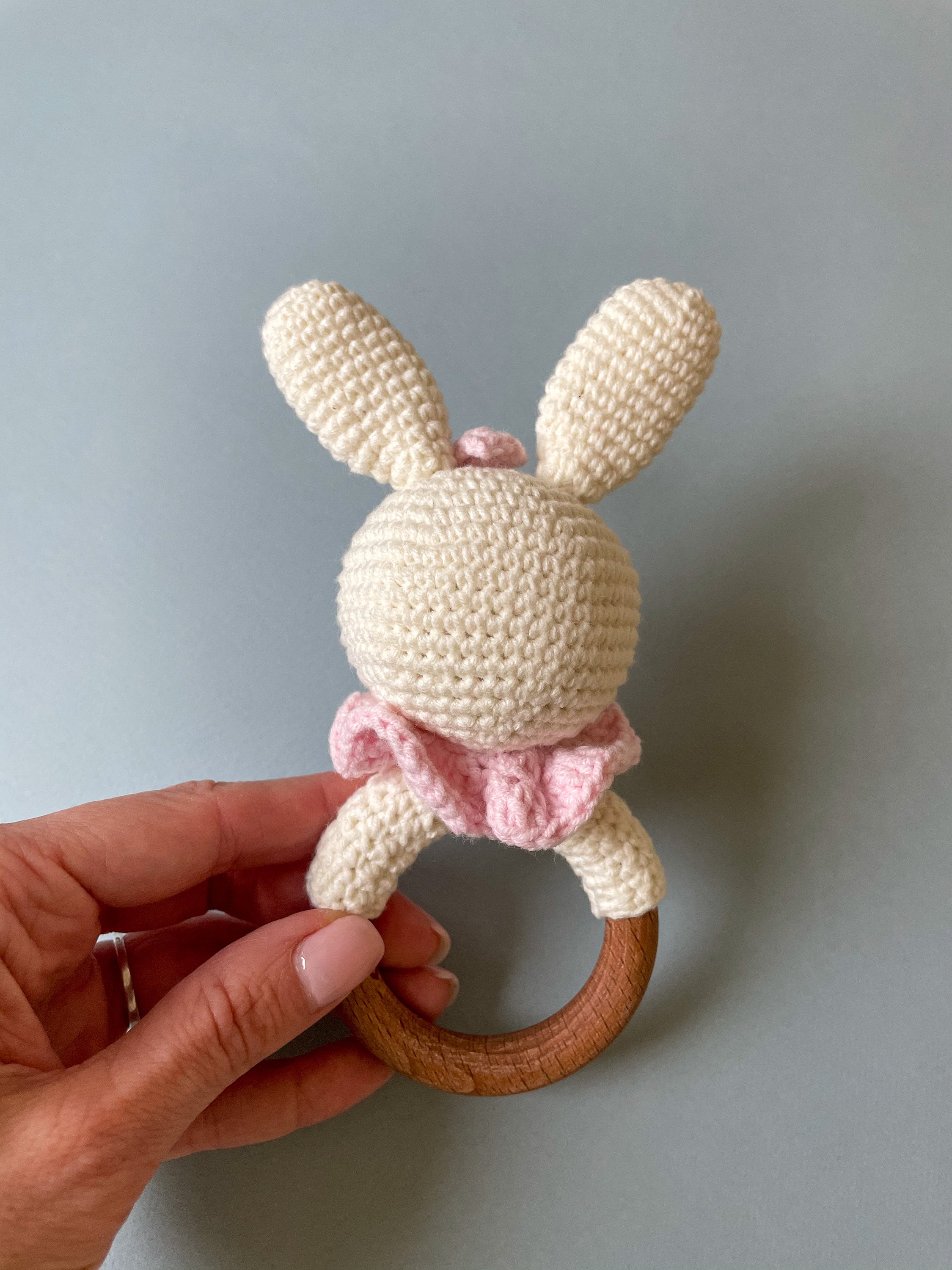 Baby rattle CROCHET PATTERN amigurumi bunny rabbit rattle Etsy