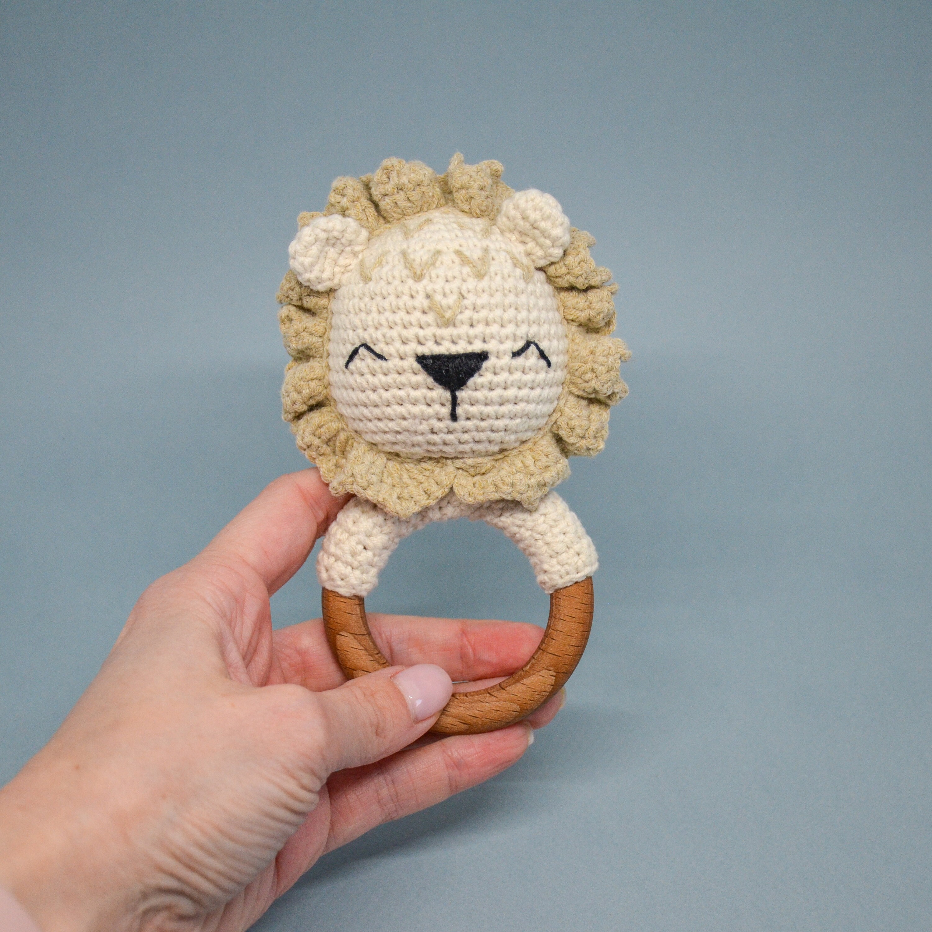 Baby rattle CROCHET PATTERN amigurumi lion rattle toy zodiac Etsy