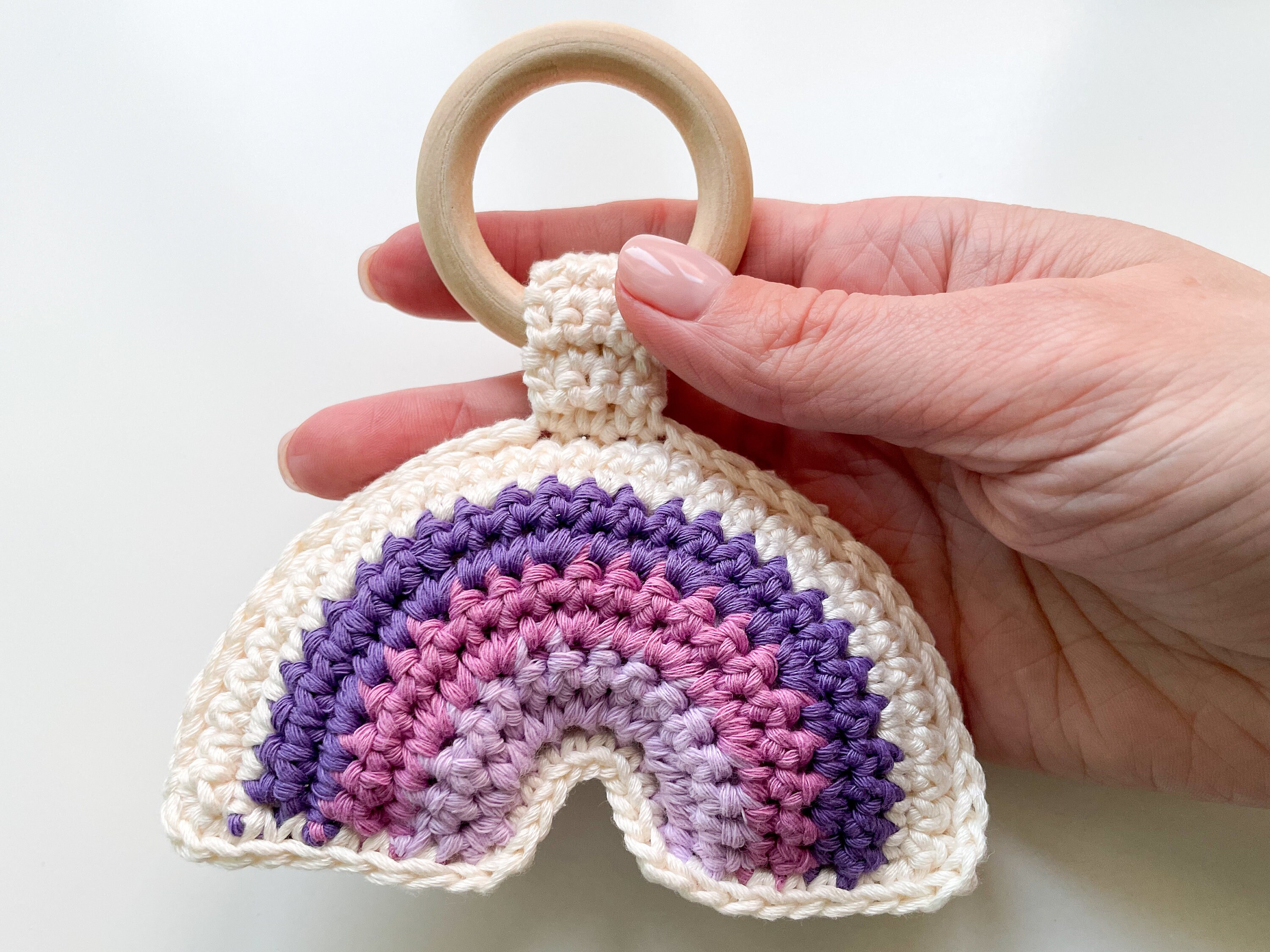 CROCHET PATTERN rainbow baby rattle crochet baby rattle Etsy