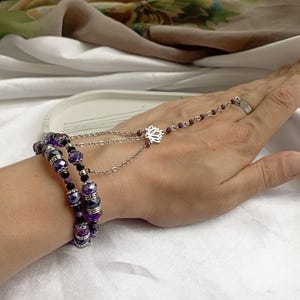 MDZS jewelry: Zidian (Yunmeng Jiang) inspired ring bracelet. Jiang Cheng accessory