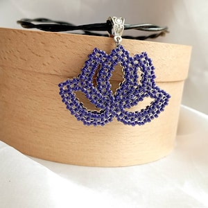 Mdzs inspired necklace. Yun Meng Jiang lotus pendant