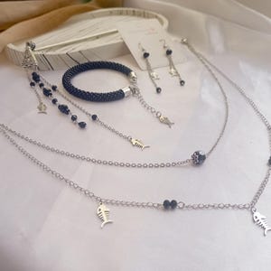 Tgcf jewelry: He Xuan earrings, bracelet, necklace and hair pin