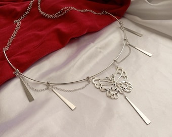 Hua Cheng butterfly necklace