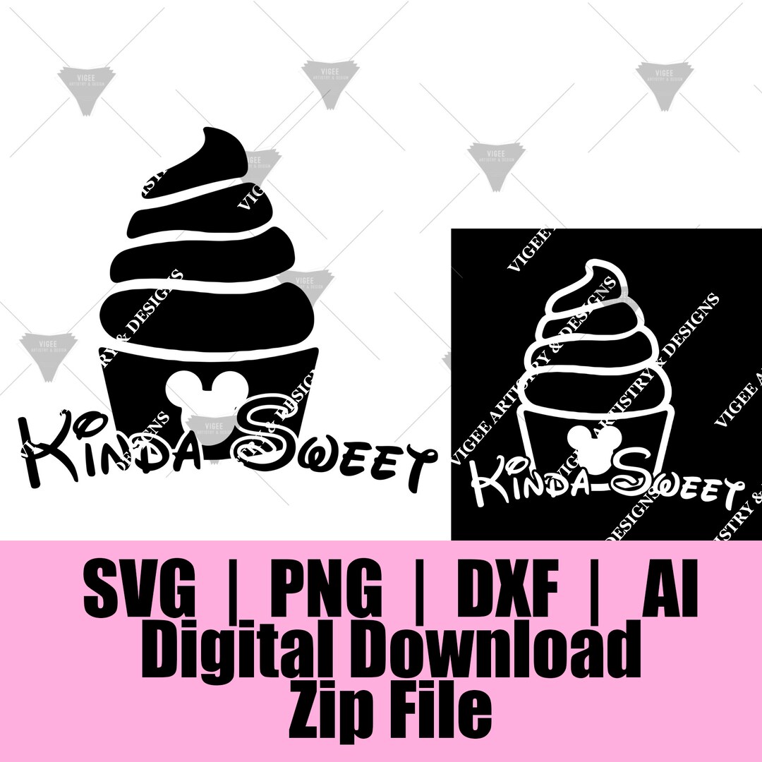 Kinda Sweet Dole Whip SVG PNG DXF - Etsy