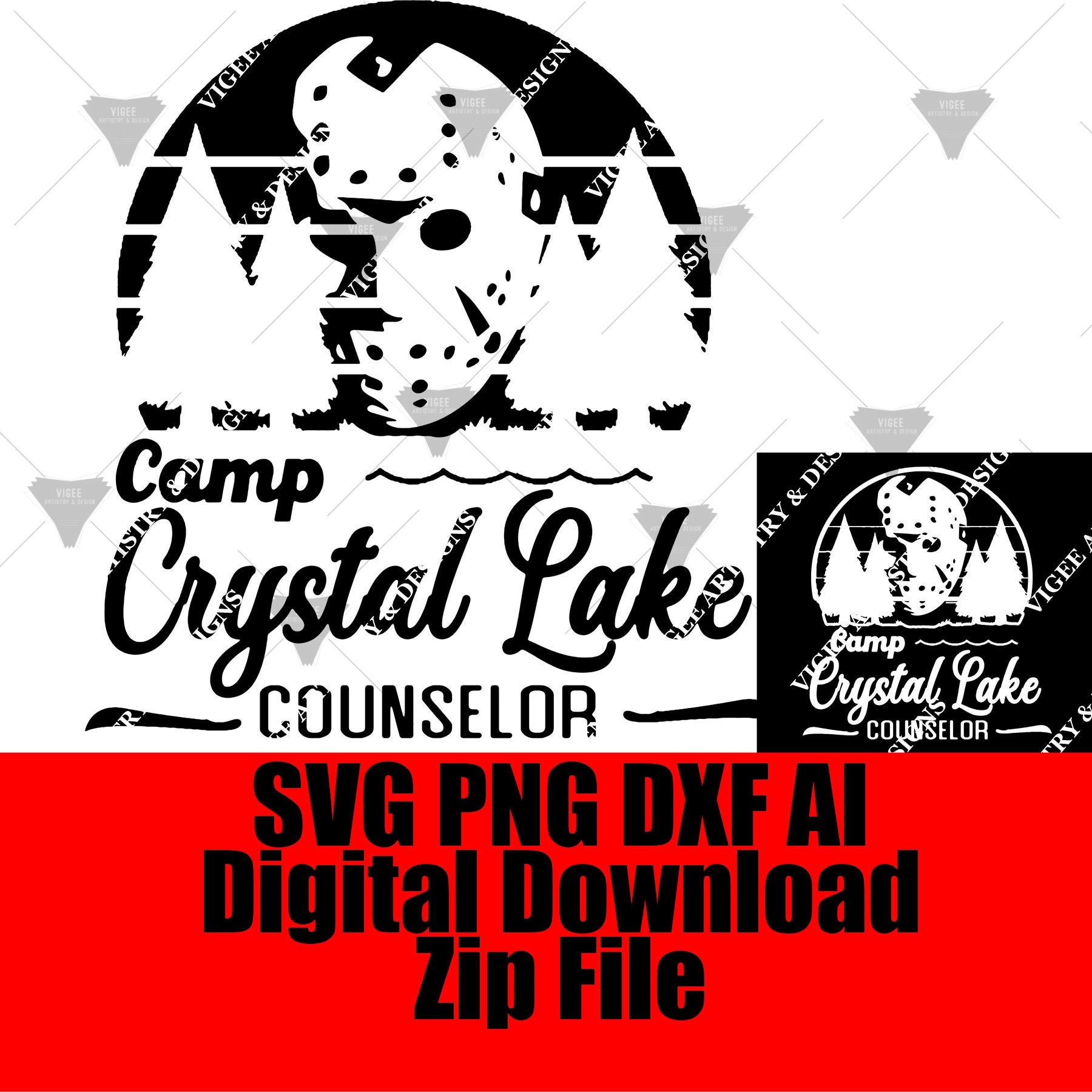 Camp Crystal Lake Counselor Friday the 13th Jason Voorhees - Etsy