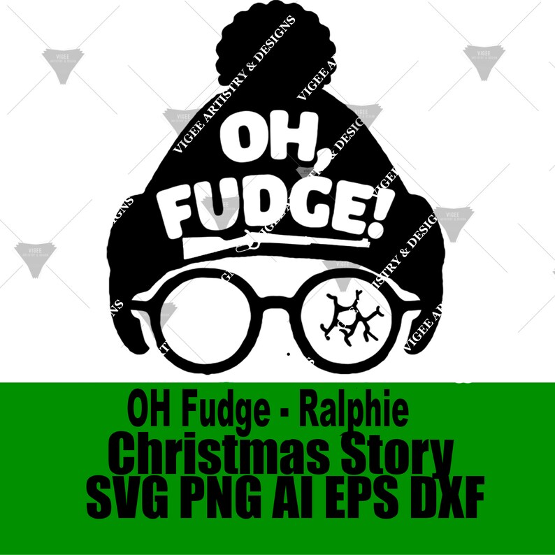 Oh Fudge Ralphie Hat Christmas Story SVG PNG DXF  Etsy