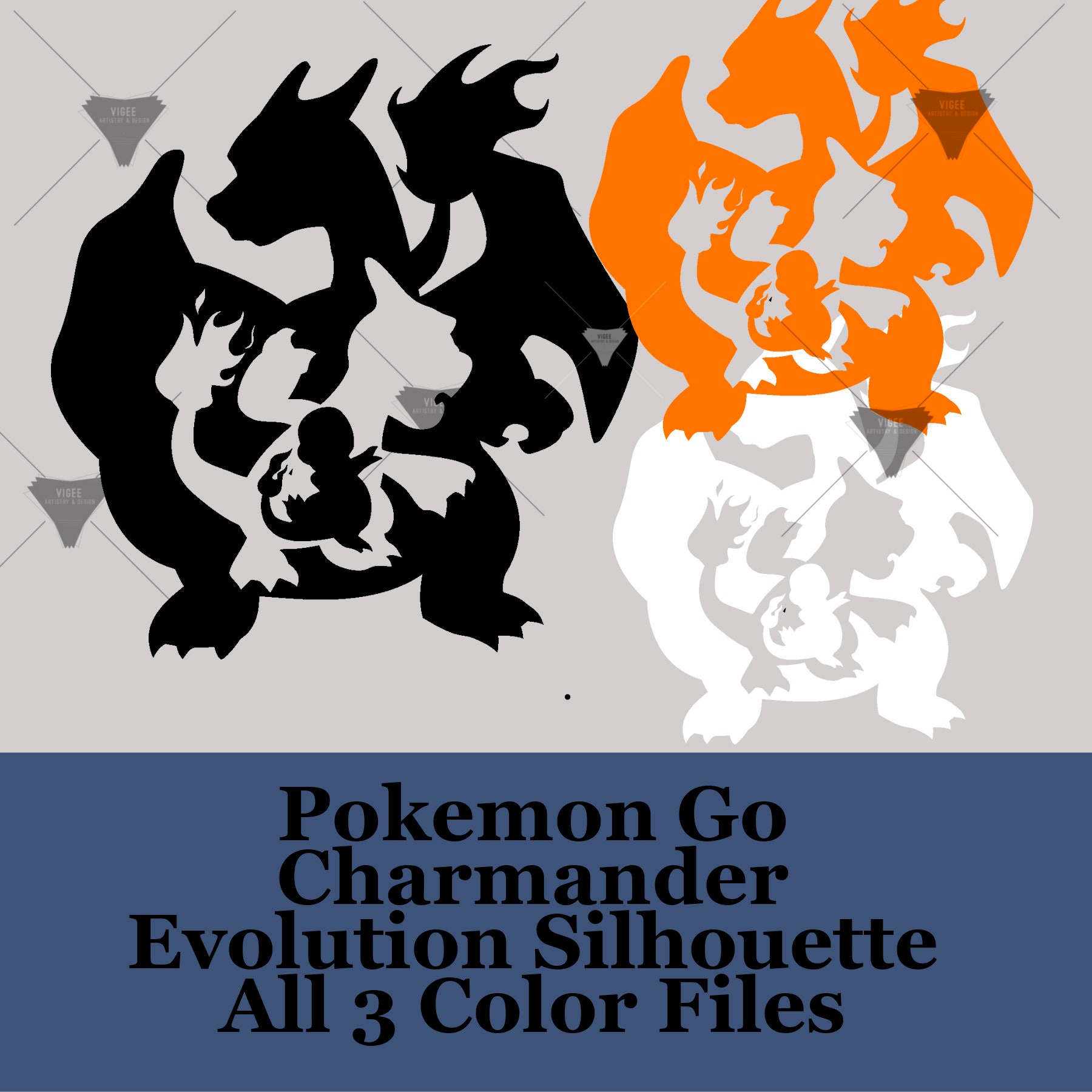 Download Pokemon Charmander Evolution Silhouette Png Svg Eps Etsy