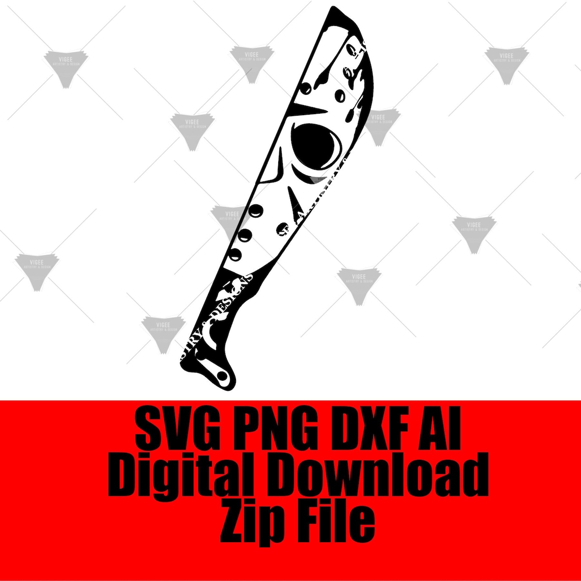 Horror Knives Jason Voorhees Friday the 13th PNG SVG Etsy
