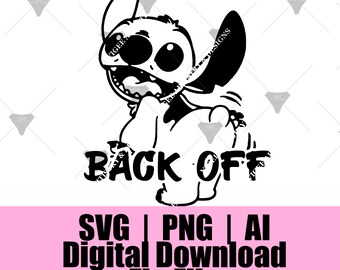 Back off Card Svg - Etsy