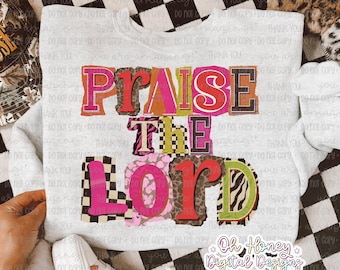 Praise The Lord Word Art PNG – Christian Faith (Digital Download)