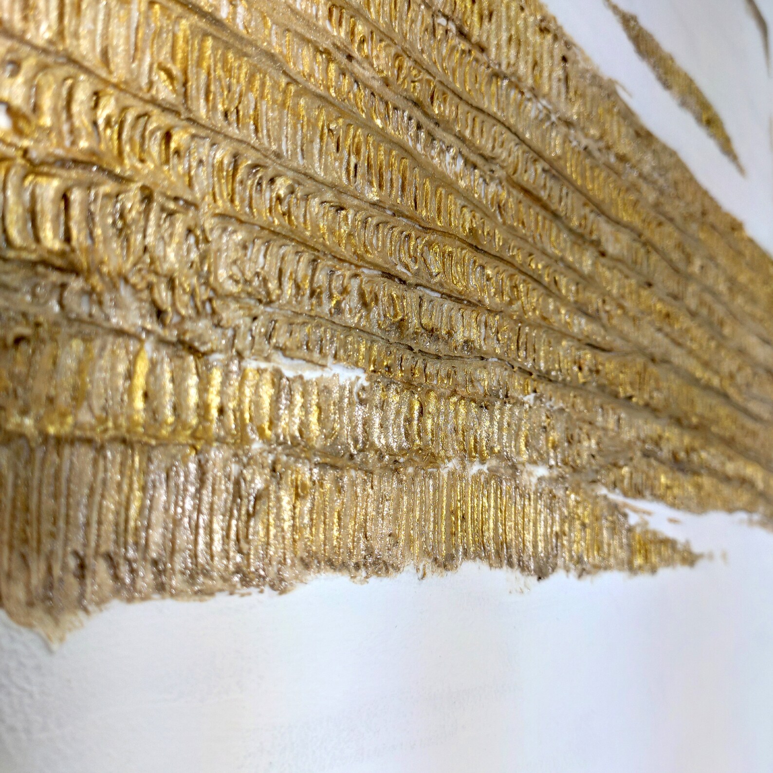 Gold 3d wall art Heavy Texture painting Large Artwork Gold Etsy