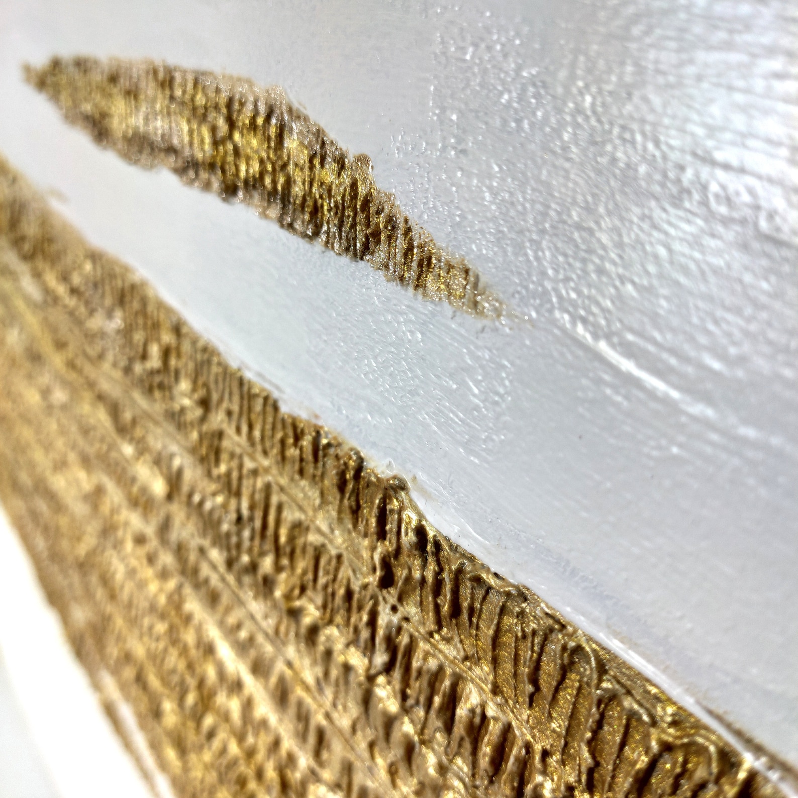 Gold 3d wall art Heavy Texture painting Large Artwork Gold Etsy