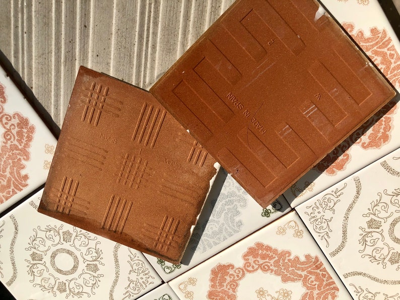 Spanish 60s 70s pink tiles – 9 pc set, photo 10 of 10