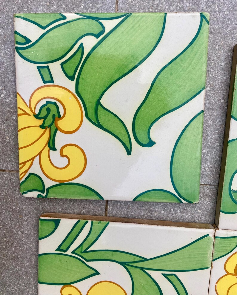 Original Art Nouveau border tiles — set of 4, photo 7 of 9