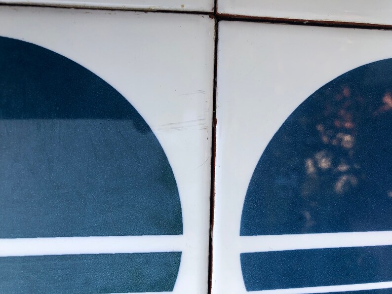 Spanish 60s 70s vintage tiles Salvaged, by Azulejos la Estrella — set of 4, photo 7 of 9