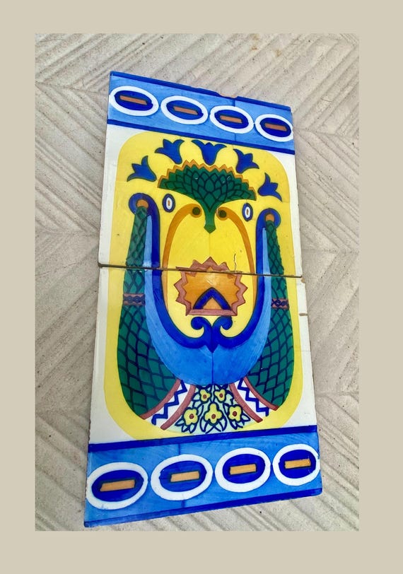 Original Art Nouveau tiles – Vintage hand painted Spanish tiles from the 10s - 20s