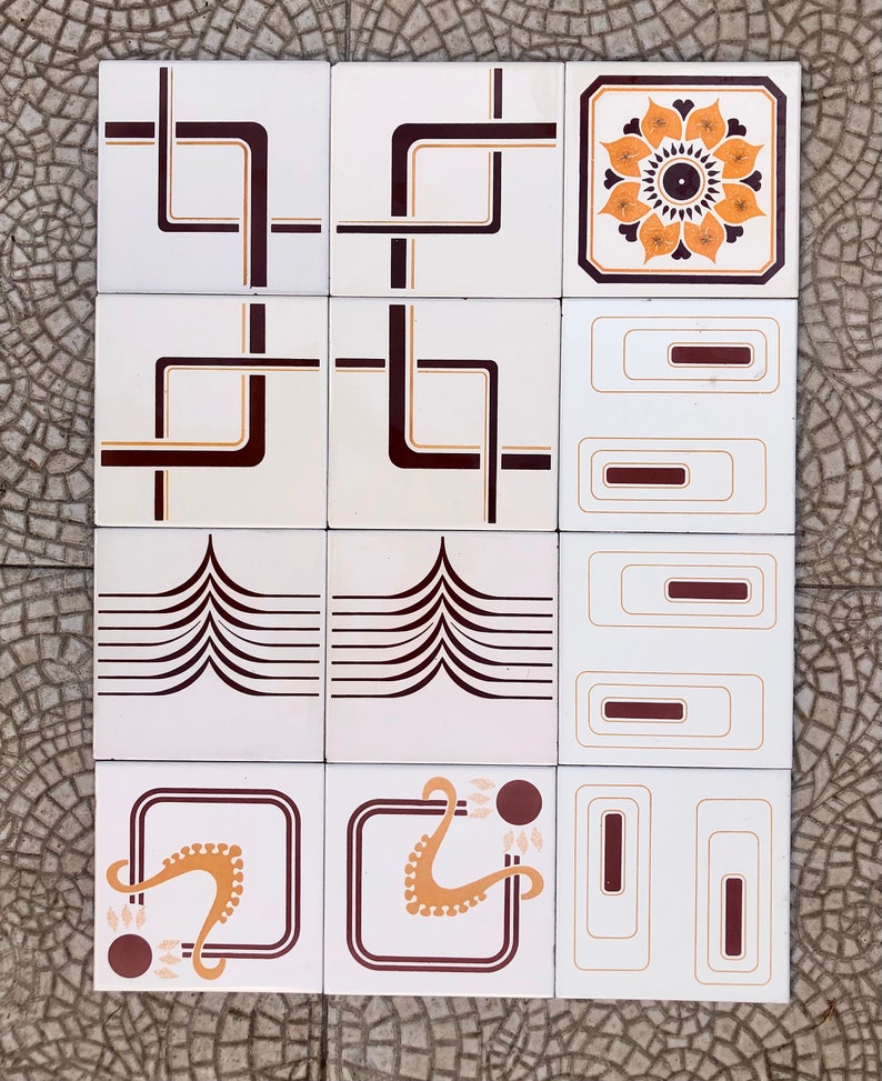 12 Spanish vintage tiles from the 60s - 70s, photo 3 of 10