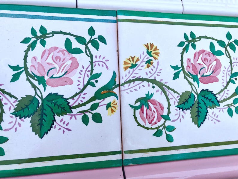 Art Nouveau style border tiles set, photo 6 of 10