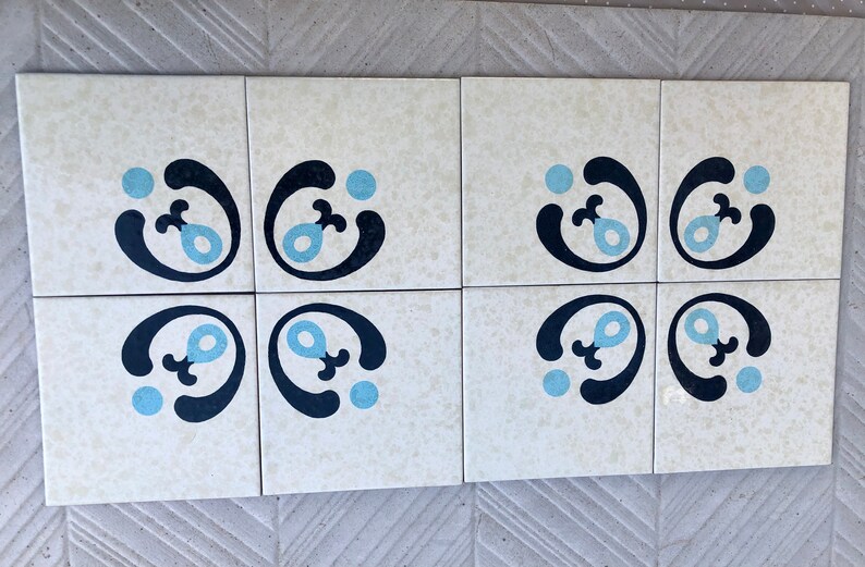 Spanish vintage tiles – 4 pc mural, photo 8 of 9
