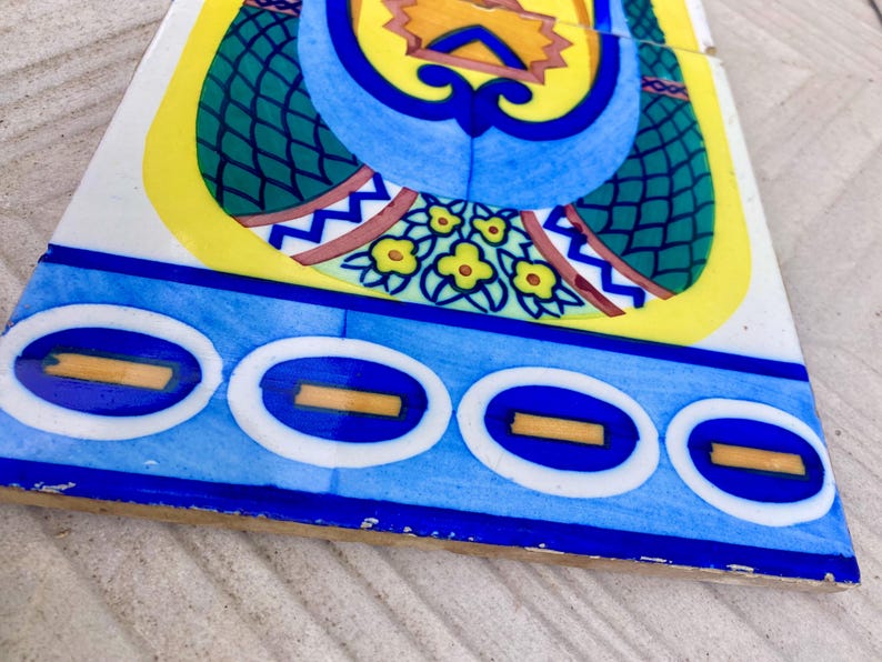 Original Art Nouveau tiles – Vintage hand painted Spanish tiles from the 10s - 20s, photo 5 of 8