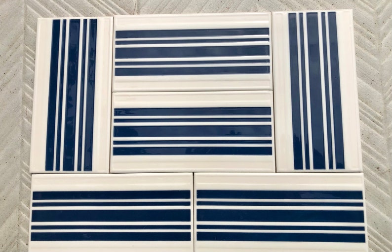 Spanish 60s 70s vintage tiles Unused — set of 6, photo 5 of 10