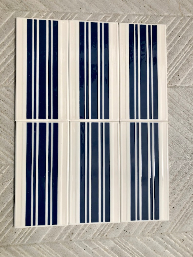 Spanish 60s 70s vintage tiles Unused — set of 6, photo 2 of 10