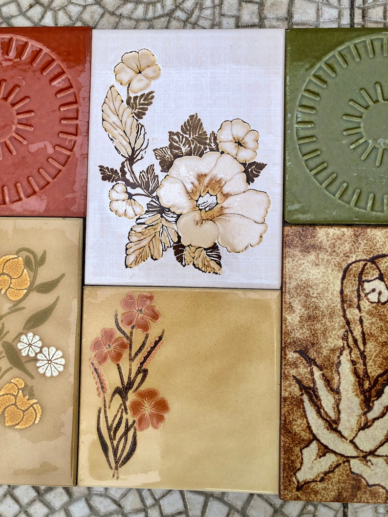 20 Original vintage tiles from the 60s - 70s, photo 5 of 10