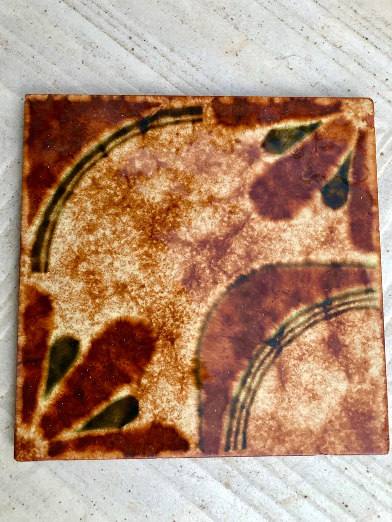 Spanish MCM vintage Fat Lava tile from the 70s, photo 3 of 10