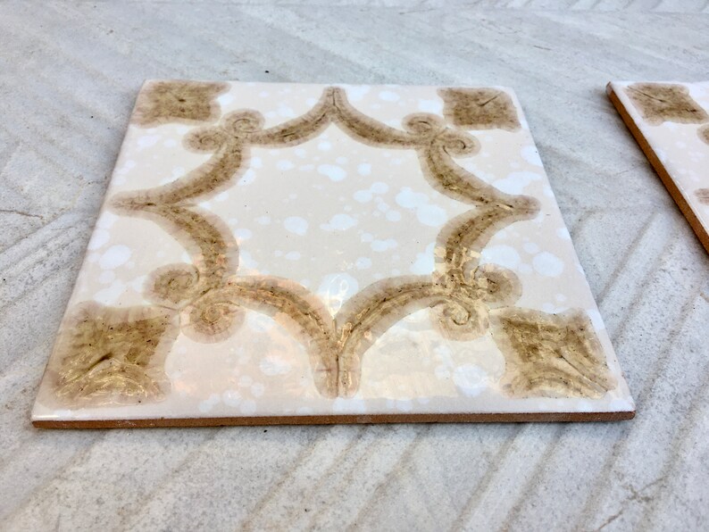 4 vintage 70s tiles from Spain, photo 6 of 10