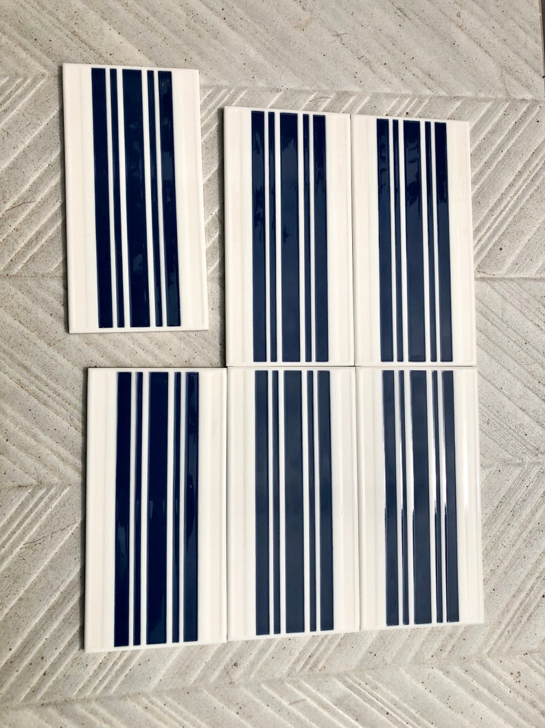 Spanish 60s 70s vintage tiles Unused — set of 6, photo 3 of 10