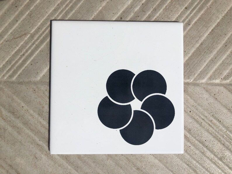 Spanish 60s 70s vintage tiles, 2 Salvaged + 2 Unused — set of 4, photo 9 of 9