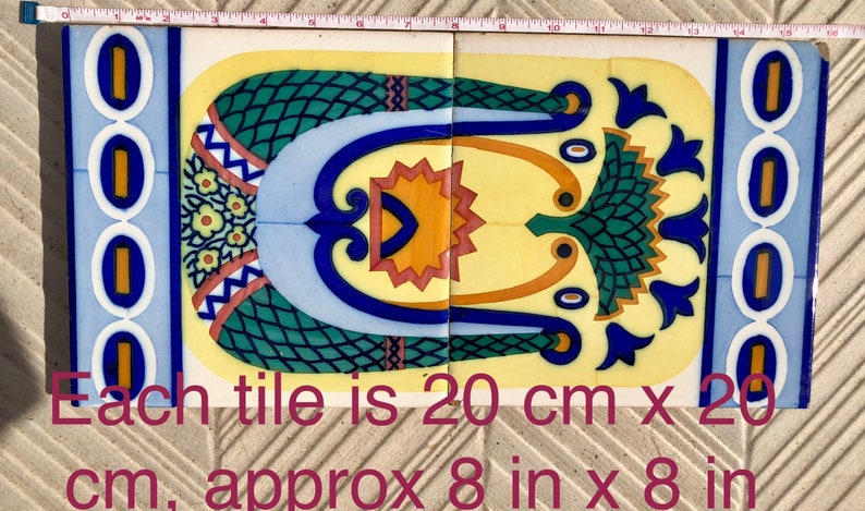 Original Art Nouveau tiles – Vintage hand painted Spanish tiles from the 10s - 20s, photo 9 of 9